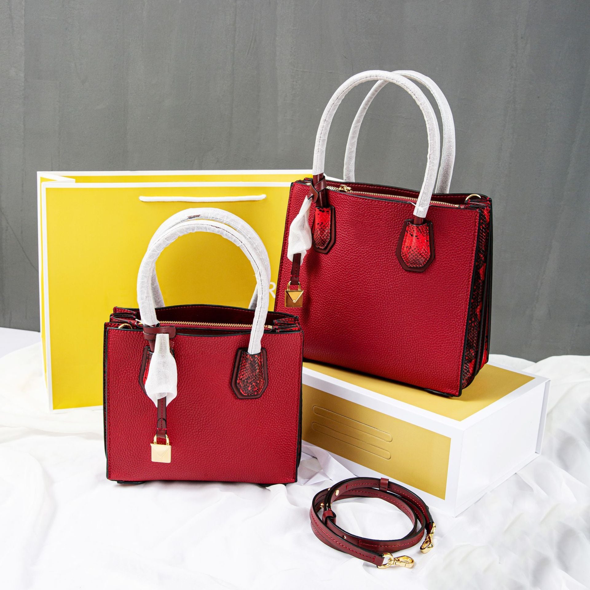 Streamlined Tasker - Women handbag - color red - size medium and large 