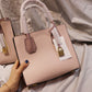 Streamlined Tasker - Women handbag - color pink - size large - side view