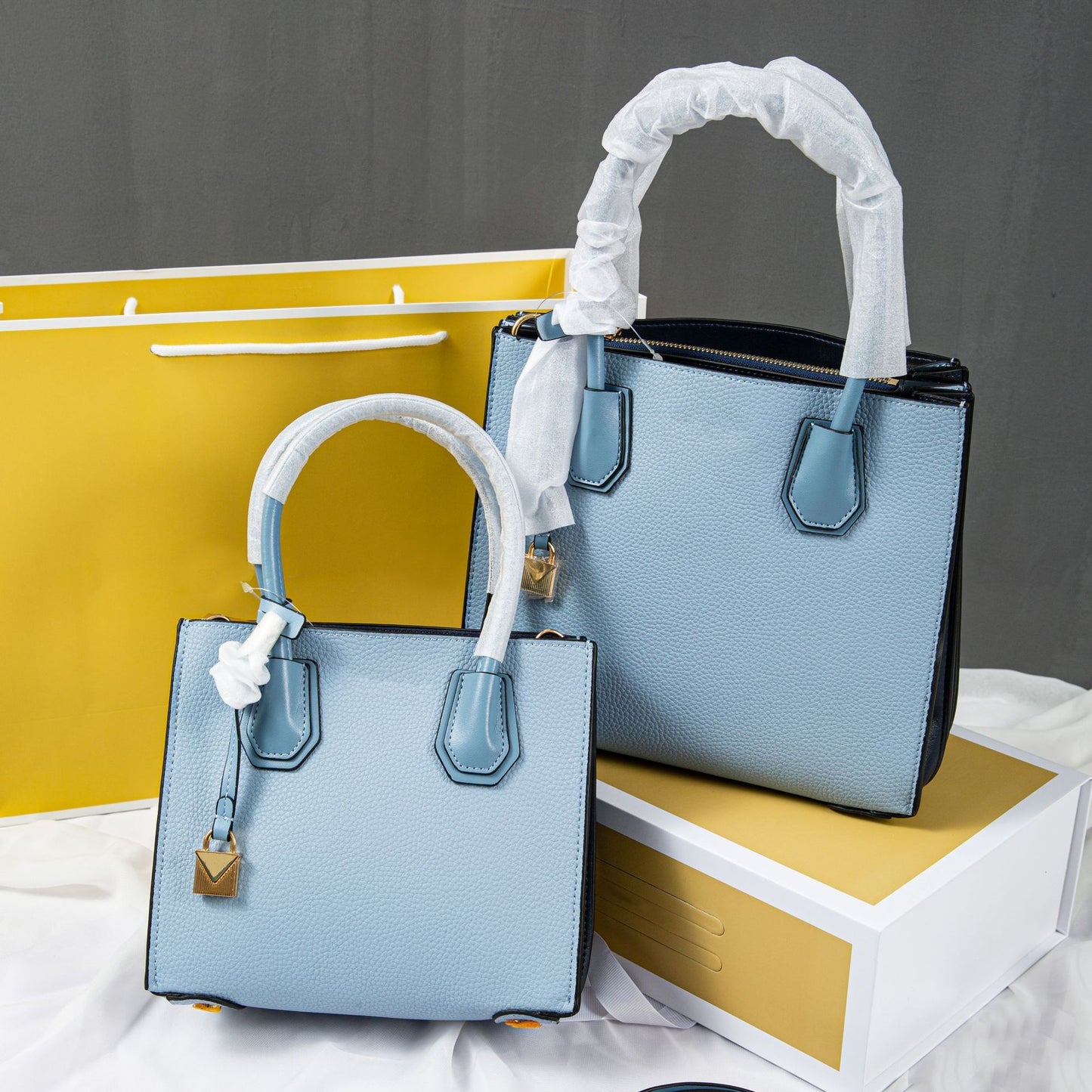 Streamlined Tasker - Women handbag - color light blue - size medium and large 