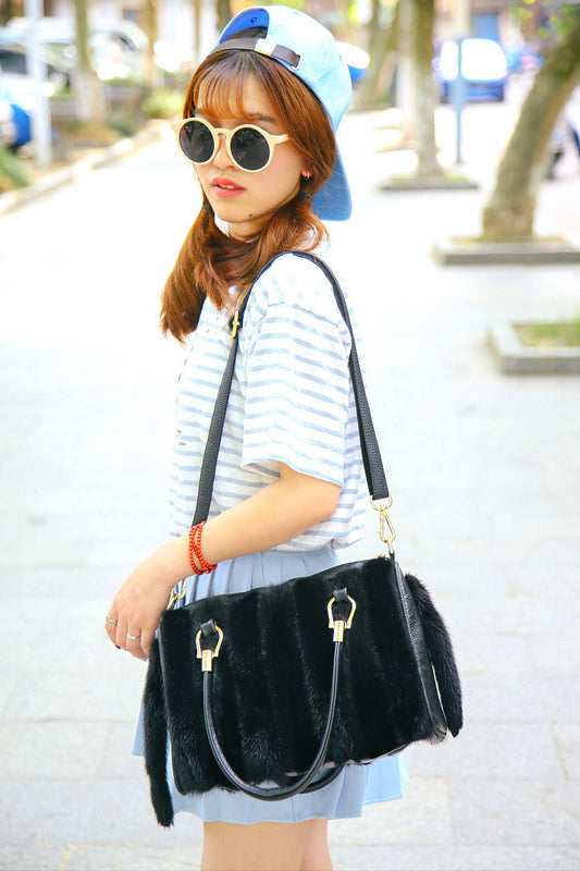 Classic Mink Fur Handbag